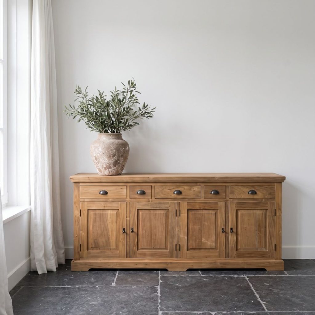 Dressoir Bologna 200cm van Tower Living nu verkrijgbaar bij HUUS, perfect voor ieder landelijk interieur.
