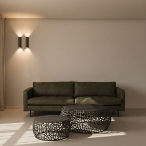 Stoere salontafelset Daley gemaakt van metaal is een echte eye-catcher voor elk industrieel interieur.