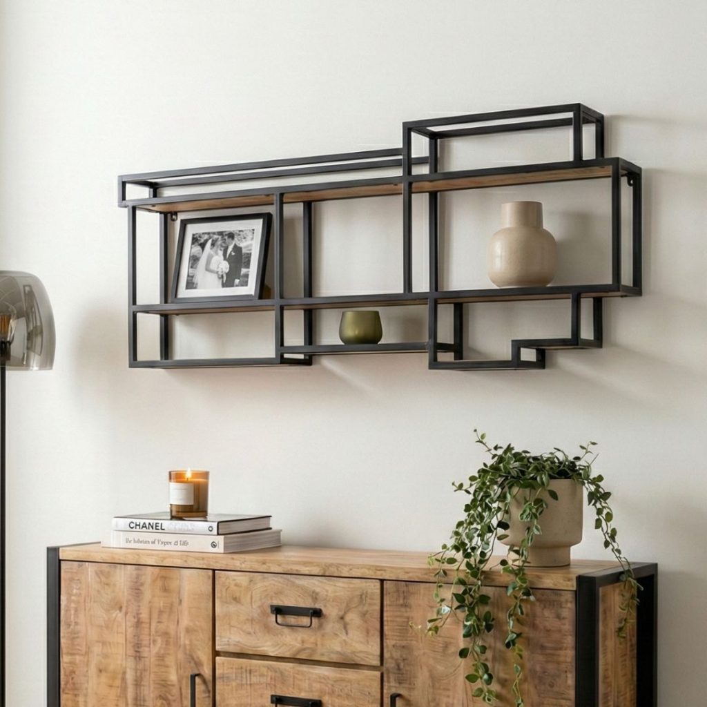 Wandrek Saar van HUUS industrieel wandrek woonkamer
