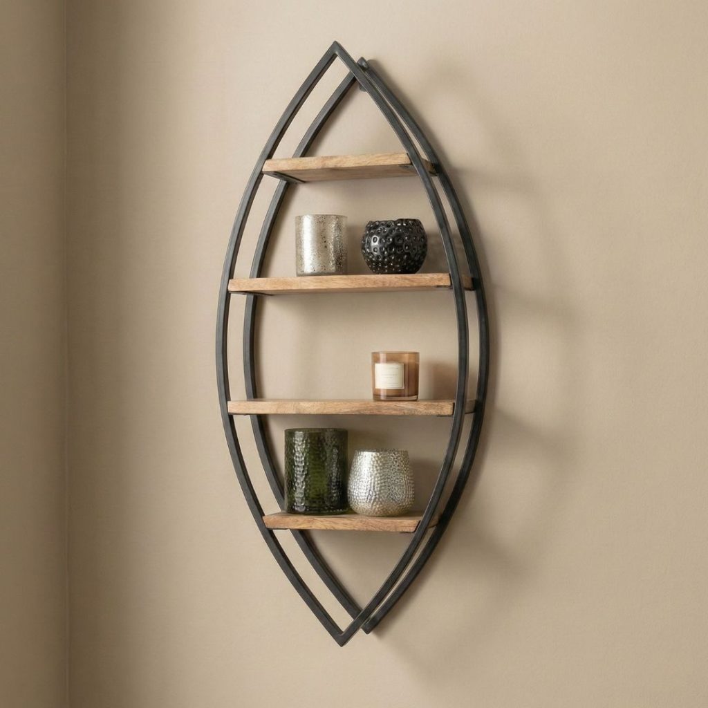 Wandrek Noor HUUS mangohout met metalen frame