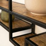 Detail mangohout Wandrek Saar HUUS houtstructuur