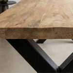 detailfoto van het tafelblad van eettafel iris rechthoekig van HUUS