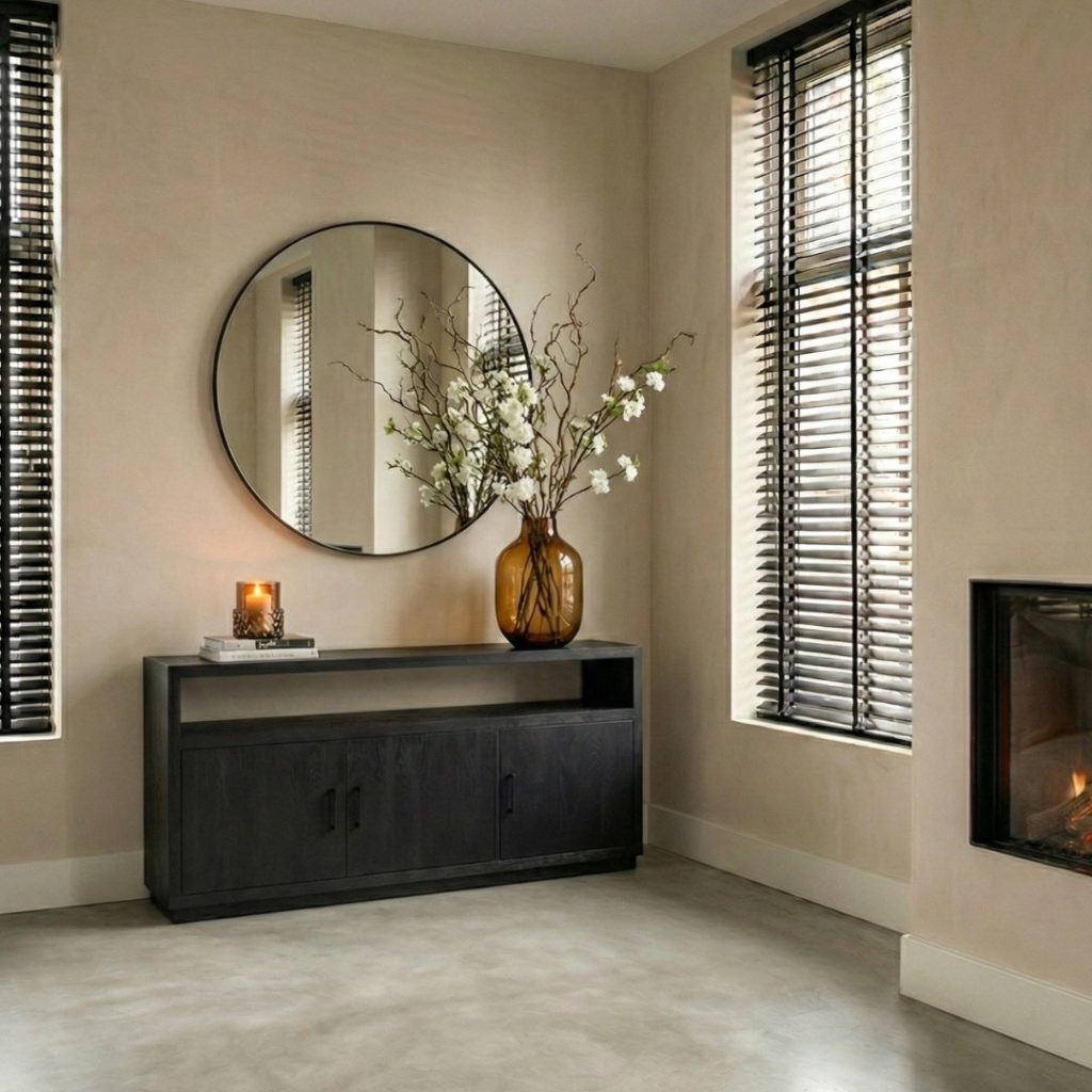 Dressoir Luca zwart mangohout bij HUUS