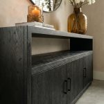 Dressoir Luca zwart mangohout van HUUS