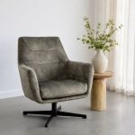 Fauteuil Toby in een Hunter Velours stof van LABEL51