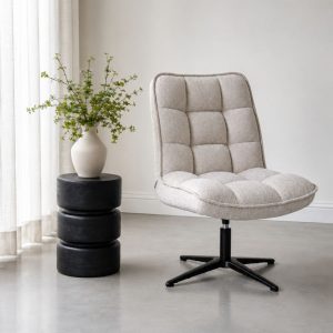 Draaifauteuil Vince van LABEL51 is precies de stoel voor hoog comfort en een betaalbare prijs.