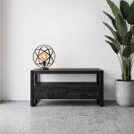 TV-meubel Britt 100cm zwart zwart mangohout