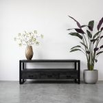 TV-meubel Britt 150cm zwart mangohout