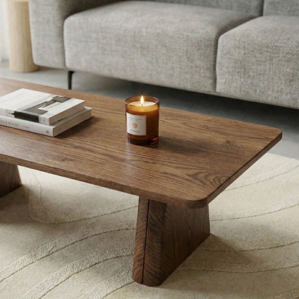 Detailfoto in een kleurrijk interieur van Salontafel Jule van LABEL51