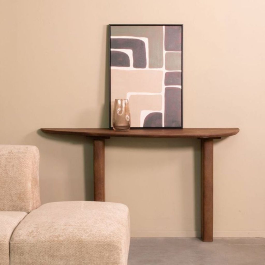 Side Table WOW van LABEL51 sandblasted mangohout in een bruine kleur