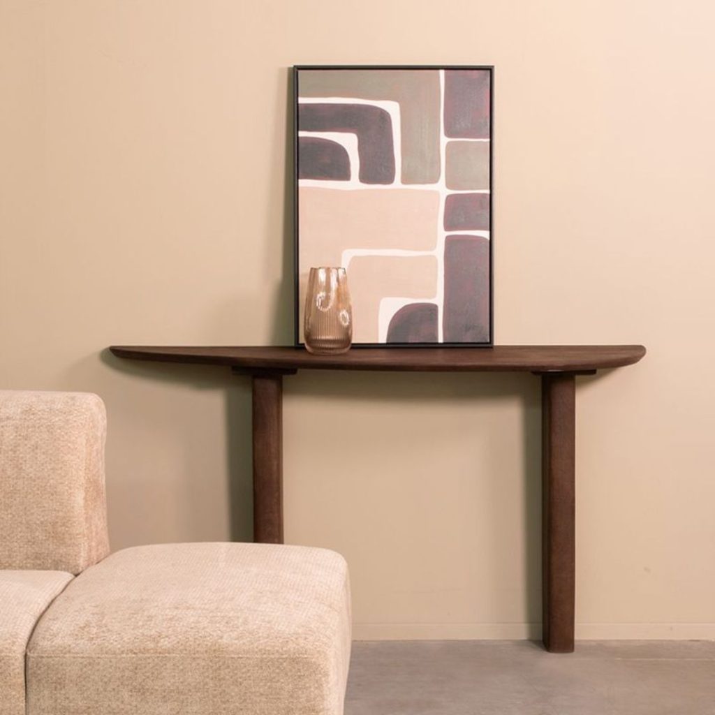 Side Table WOW van LABEL51 sandblasted mangohout in een espresso kleur