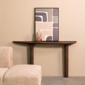 Side Table WOW van LABEL51 sandblasted mangohout in een espresso kleur