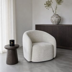 Fauteuil Alby van LABEL51 in een rustig en japandi interieur.