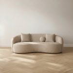 Organische bank Novo in een mooie beige kleur, verkrijgbaar bij HUUS.