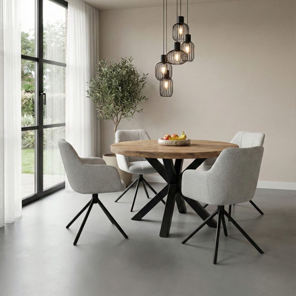Ronde eettafel Iris Premium nu uit voorraad verkrijgbaar bij HUUS