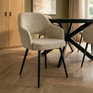 Eetkamerstoel Brook van HUUS modern design met armleuningen