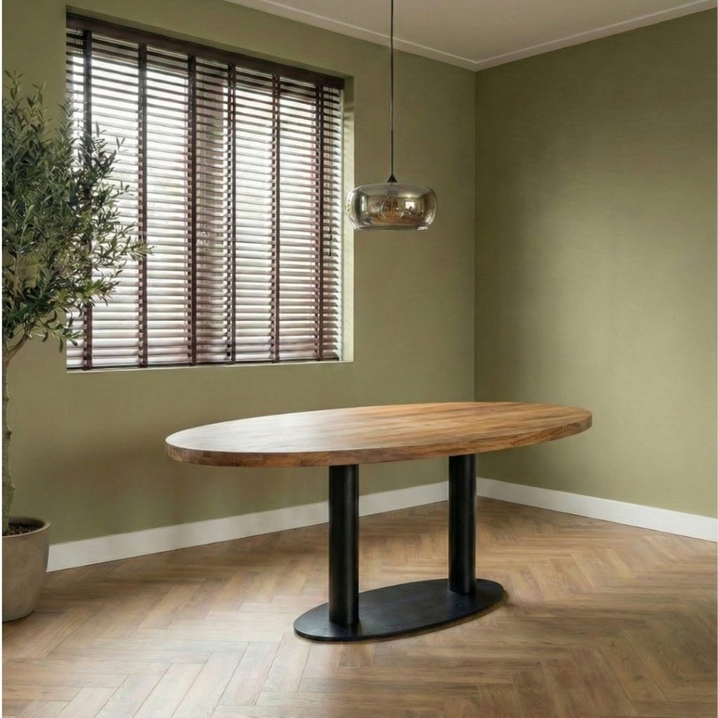 Eettafel Sevilla naturel ovaal van HUUS