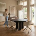 Eettafel Olly van LABEL51 espresso sandblasted 150 cm