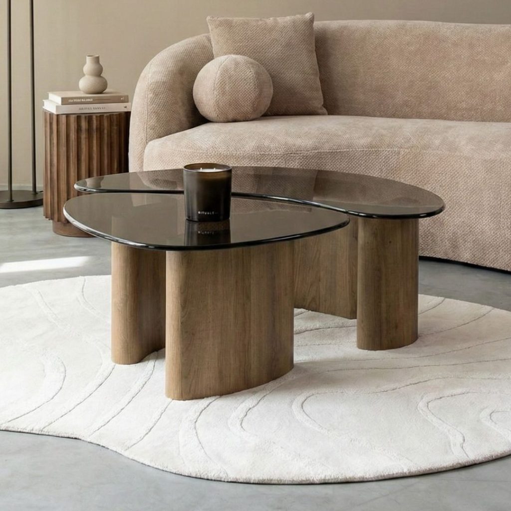 Salontafelset Fenna uit de HUUS Premium Collectie is een stijlvolle toevoeging aan je woonkamer