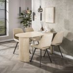 Eettafel Liva 2 uit de HUUS Premium Collectie is een stijlvolle en eigentijdse toevoeging aan je woonkamer