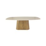 Eettafel Silvy uit de HUUS Premium Collectie is een stijlvolle en eigentijdse toevoeging aan je woonkamer