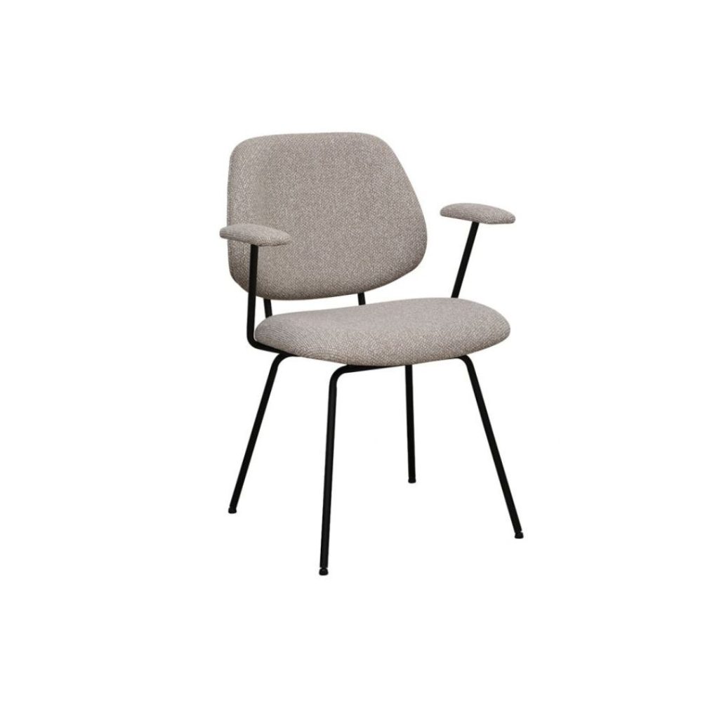 Eetkamerstoel Loreto van LABEL51 naturel boucle zwart