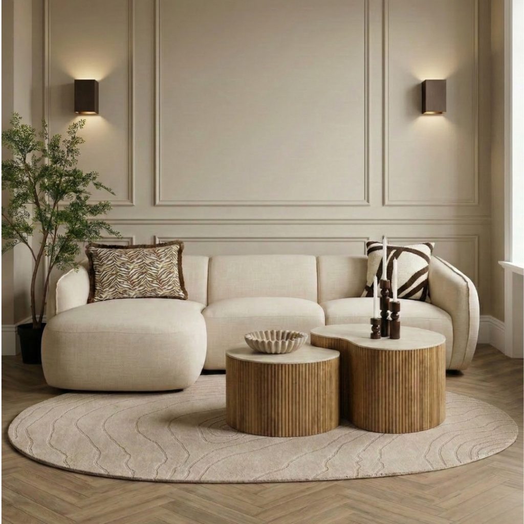 Salontafelset mara travertin 2 van HUUS Premium Collectie