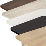 alle kleurstalen van eettafel keiko naast elkaar getoond
