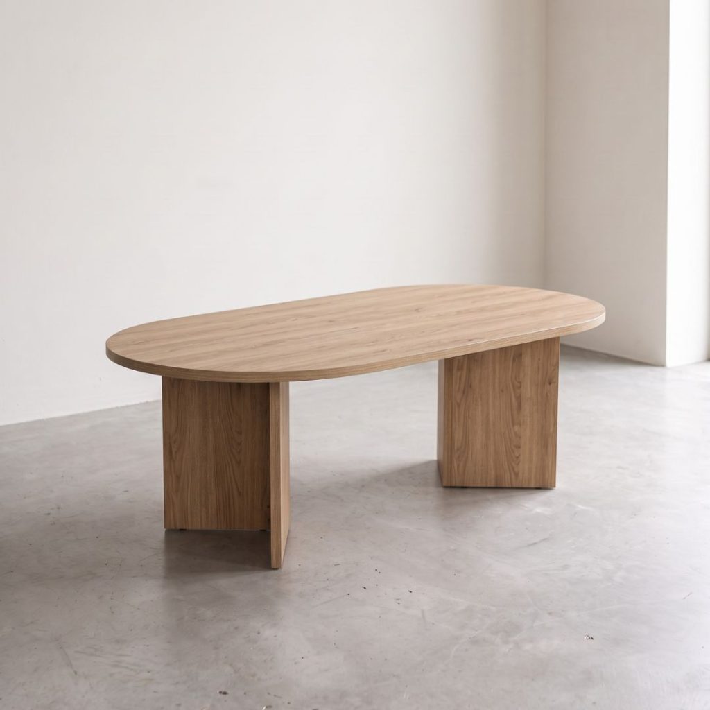 Salontafel in eikenlook melamine met natuurlijke uitstraling