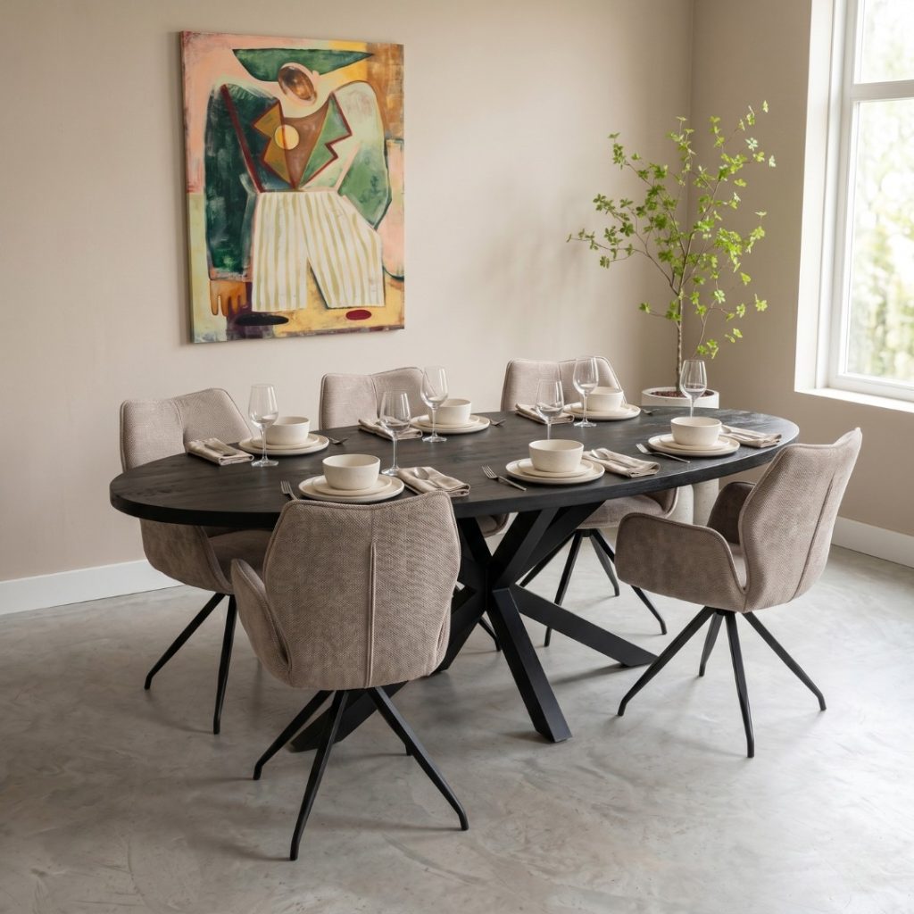 Combideal stoel Elise & tafel Apeldoorn 240cm, nu met extra korting!