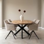 Combideal stoel riKKI & tafel Iris ovaal 180 cm, nu met extra korting!