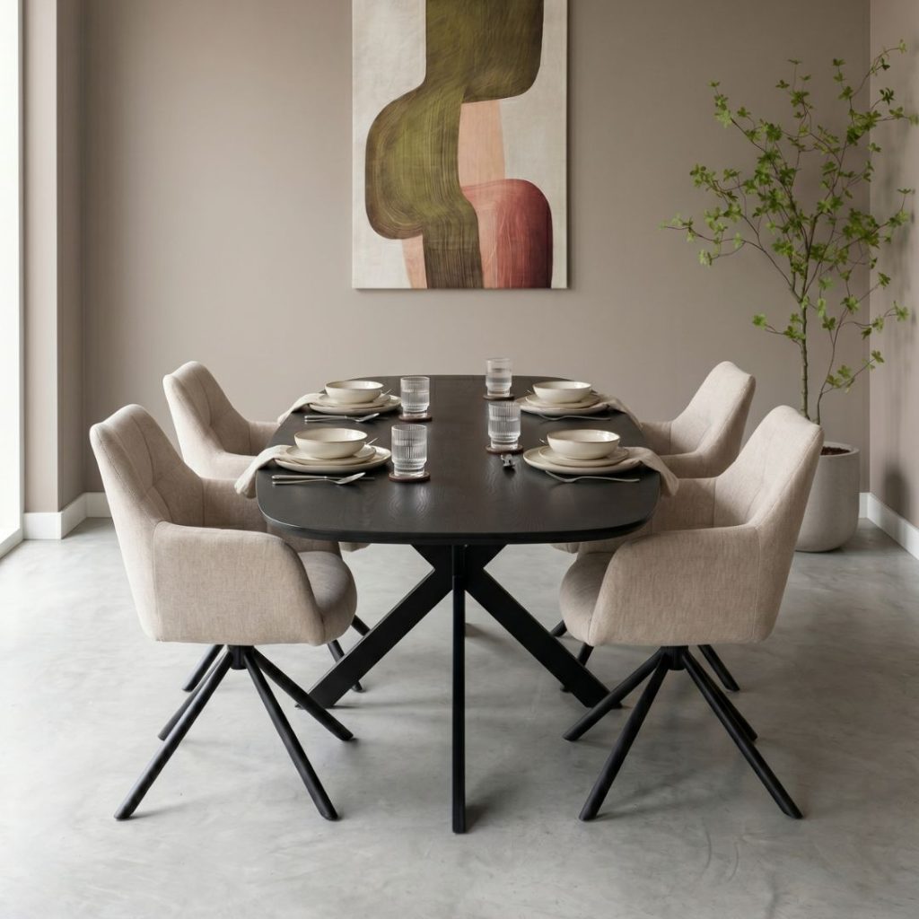 Combideal stoel Sophie & tafel Jens 200 cm, nu met extra korting!